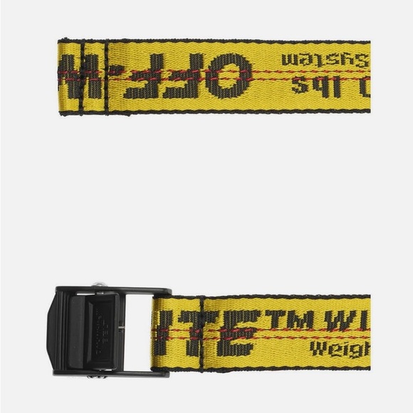 EUC Unisex One Size Off-White Mini Industrial Belt SS19 In Yellow & Black Color - Picture 11 of 14